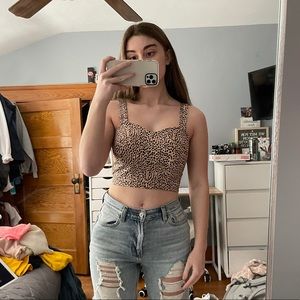 cheetah print tank top